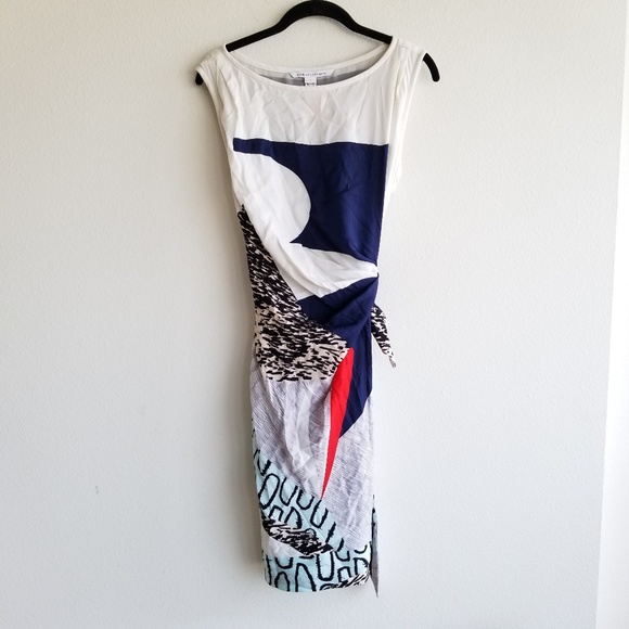 Diane Von Furstenberg Dresses & Skirts - Diane von Furstenberg | Faux wrap | multi print |8